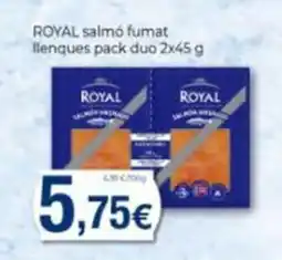 Supermercats Jespac Royal salmó fumat llenques pack duo oferta