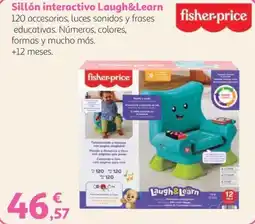 Alcampo fisher-price sillón interactivo laugh&learn oferta