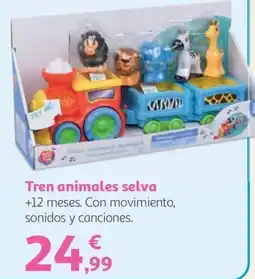 Alcampo Tren animales selva oferta