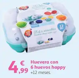 Alcampo Huevera con 6 huevos happy oferta