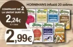 Supermercats Jespac Hornimans infusió oferta