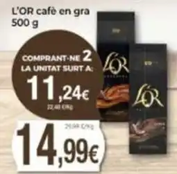 Supermercats Jespac L'OR café en gra oferta