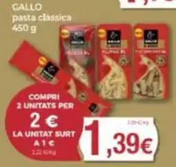 Supermercats Jespac Callo pasta clàssica oferta