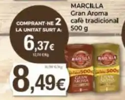 Supermercats Jespac Marcilla gran aroma café tradicional oferta