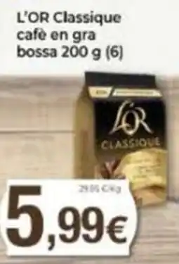 Supermercats Jespac L'OR Classique café en gra bossa oferta