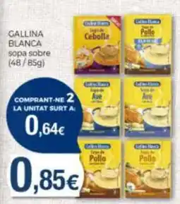 Supermercats Jespac Gallina Blanca sopa sobre oferta