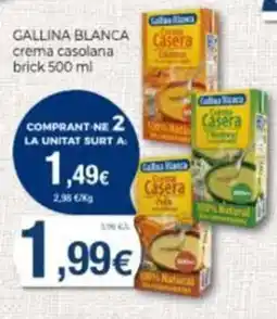 Supermercats Jespac Gallina Blanca crema casolana oferta