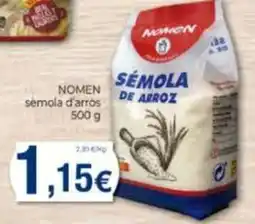Supermercats Jespac Nomen sémola d'arròs oferta