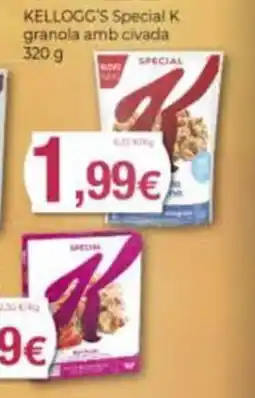 Supermercats Jespac Kellogg's Special K granola amb civada oferta