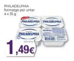 Supermercats Jespac philadelphia formatge per untar oferta