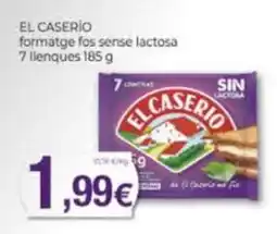Supermercats Jespac El caserío formatge fos sense lactosa oferta