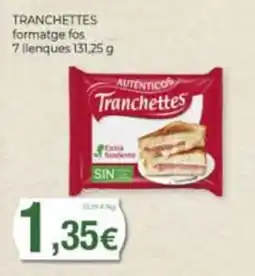 Supermercats Jespac Tranchettes formatge fos oferta