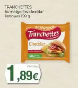 Supermercats Jespac Tranchettes formatge fos cheddar oferta
