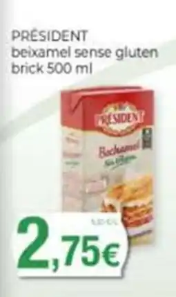 Supermercats Jespac President beixamel sense gluten oferta
