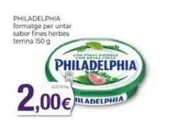 Supermercats Jespac philadelphia formatge per untar sabor fines herbes terrina oferta