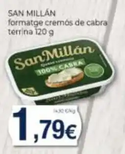Supermercats Jespac San Millán formatge cremós de cabra oferta