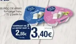 Supermercats Jespac Burgo de Arias formatge fresc oferta