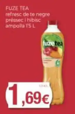 Supermercats Jespac fuze tea refresc de te negre préssec i hibisc oferta