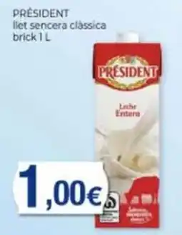 Supermercats Jespac President llet sencera clàssica oferta
