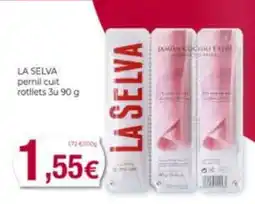 Supermercats Jespac La selva pernil cuit rotllets oferta