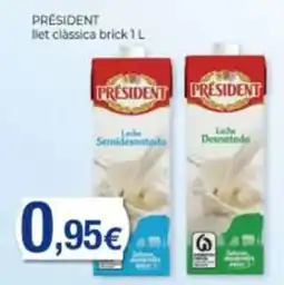 Supermercats Jespac President llet clàssica brick oferta