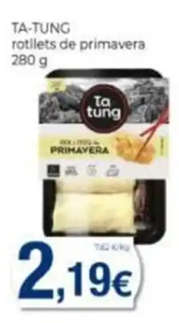 Supermercats Jespac Ta tung rotllets de primavera oferta