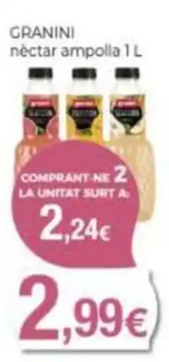 Supermercats Jespac granini nectar ampolla oferta