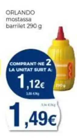 Supermercats Jespac orlando mostassa barrilet oferta