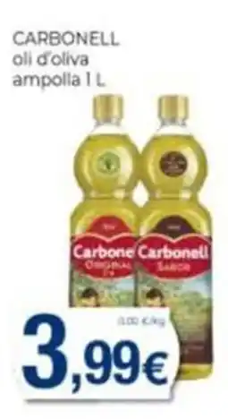 Supermercats Jespac Carbonell oli d'oliva ampolla oferta
