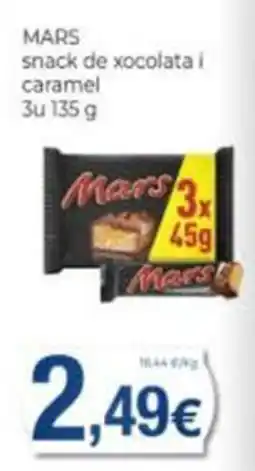 Supermercats Jespac Mars snack de xocolata i caramel oferta