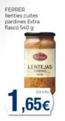 Supermercats Jespac Ferrer lentejas pardines extra oferta