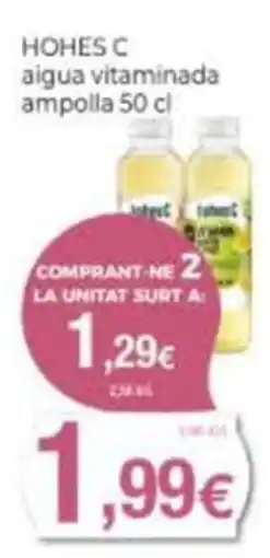 Supermercats Jespac Hohes c aigua vitaminada oferta