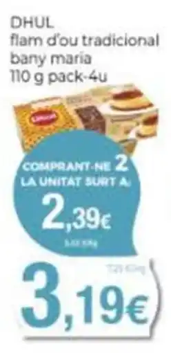 Supermercats Jespac dhul flam d'ou tradicional bany maria oferta