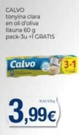 Supermercats Jespac Calvo tonyina clara en oli d'oliva oferta