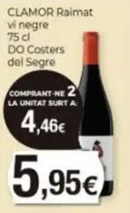 Supermercats Jespac Clamor raimat vi negre oferta