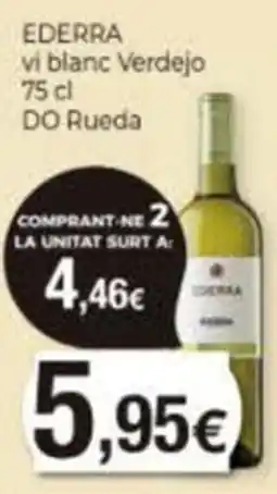 Supermercats Jespac Ederra vi blanc Verdejo oferta