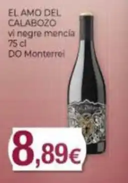 Supermercats Jespac El amo del calabozo vi negre mencía oferta