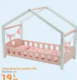 Alcampo Cama dosel de madera FSC oferta