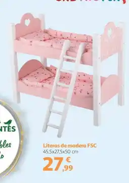 Alcampo Literas de madera FSC oferta