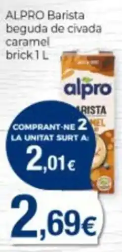 Supermercats Jespac alpro beguda de civada caramel oferta