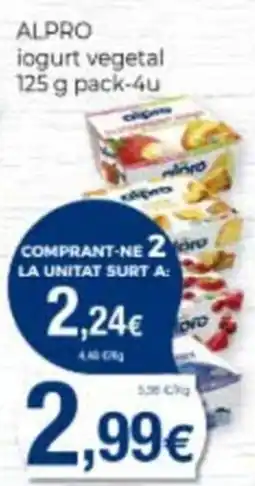 Supermercats Jespac Alpro iogurt vegetal oferta