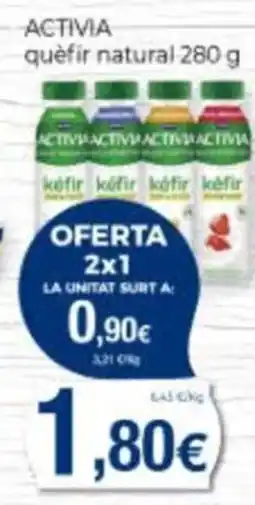Supermercats Jespac activia quèfir natural oferta