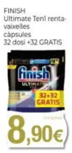 Supermercats Jespac Finish ultimate teni renta-vaixelles capsules oferta