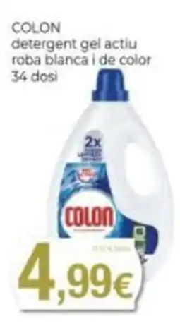 Supermercats Jespac Colon detergent gel actiu roba blanca i de color oferta