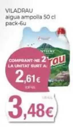Supermercats Jespac Viladrau aigua ampolla oferta