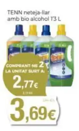 Supermercats Jespac Tenn neteja-llar amb bio alcohol oferta