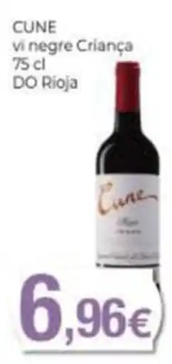Supermercats Jespac Cune vi negre Criança oferta