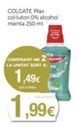 Supermercats Jespac colgate plax col-lutori 0% alcohol menta oferta