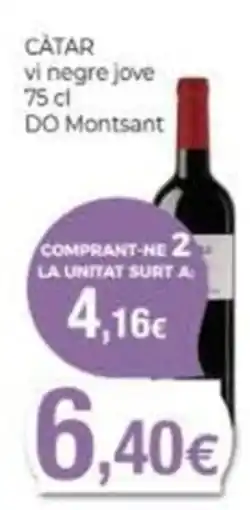 Supermercats Jespac Cátar vi negre jove oferta
