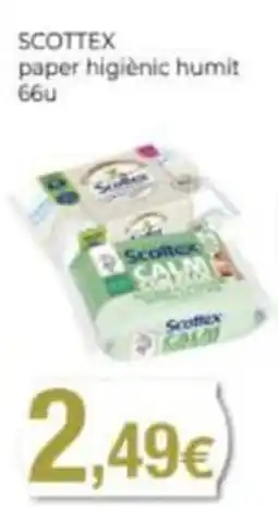 Supermercats Jespac Scottex paper higiènic humit oferta